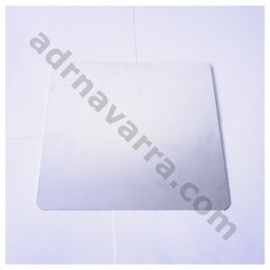 SOPORTE METAL PEGAR PLACA ETIQUETA VINILO 25 X 25 CM